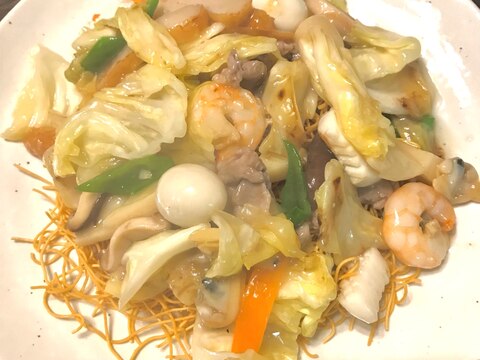 長崎ちゃんぽん皿うどん⭐たっぷり野菜あんかけ